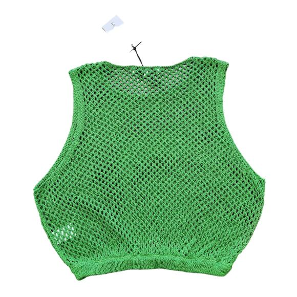 NWT WeWoreWhat Crochet Ruched Crop Top Size Large - Picture 4 of 4